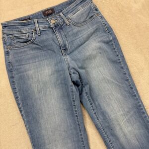 NYDJ Jeans Women 4 Marilyn Straight Lift Tuck Technology in Mesmerize Wash Denim